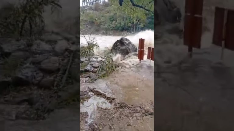 Tormentas intensas en Córdoba causan apagón y arrastran puente debido a la crecida del río