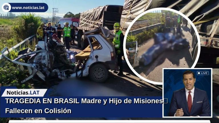 Tragedia vial en brasil: fallecen madre argentina e hijo en colisi&oacute;n con cami&oacute;n