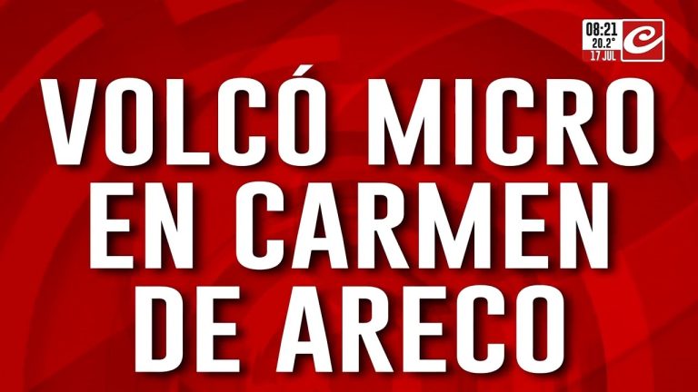 Accidente de autobús en la ruta 7 cerca de Carmen de Areco deja heridos y atrapados