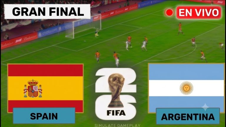 Apoyo fervoroso en San Expedito durante un día especial por la final de fútbol entre Argentina y España