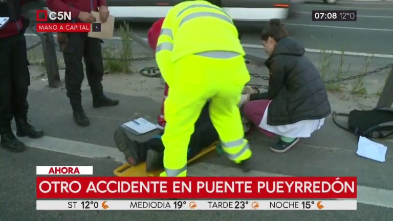 Detienen en Avellaneda a un automovilista que huyó tras causar la muerte de un motociclista en el puente Pueyrredón