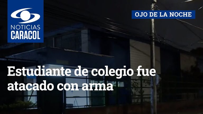 Estudiante con arma hiere a compañero en clase: evacuación del colegio necesaria