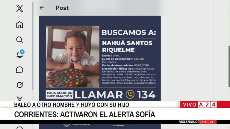 Lanzan alerta Sofía para localizar a joven desaparecida en Corrientes
