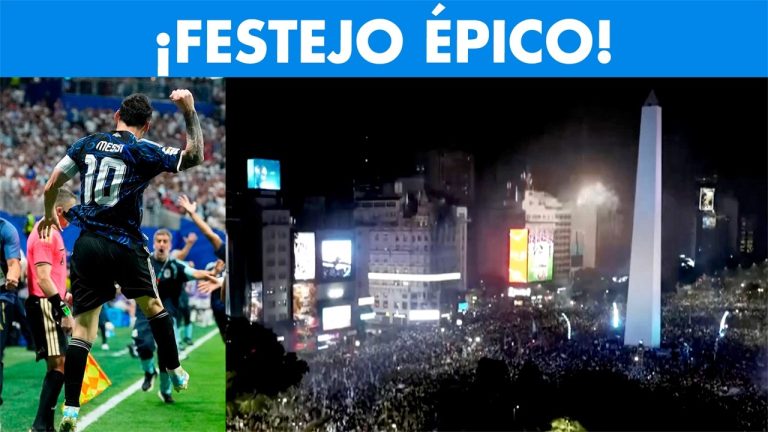 Multitud en el obelisco pese a la derrota argentina, el clima frío y la lluvia