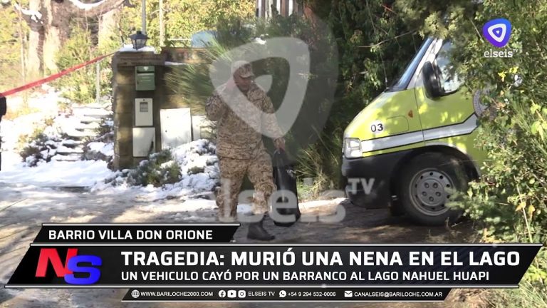 Accidente en el Nahuel Huapi: un auto patin&oacute; en el hielo y cay&oacute; por un barranco, falleci&oacute; una ni&ntilde;a y sus padres resultaron heridos
