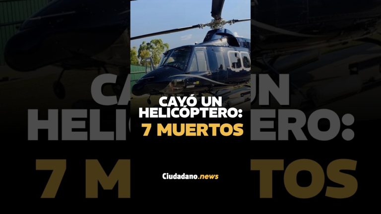 Cinco razones que explican la caída del helicóptero en San Juan