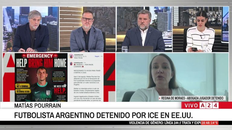 La familia de un jugador de fútbol argentino solicita ayuda tras su detención por ICE: “todo está en regla