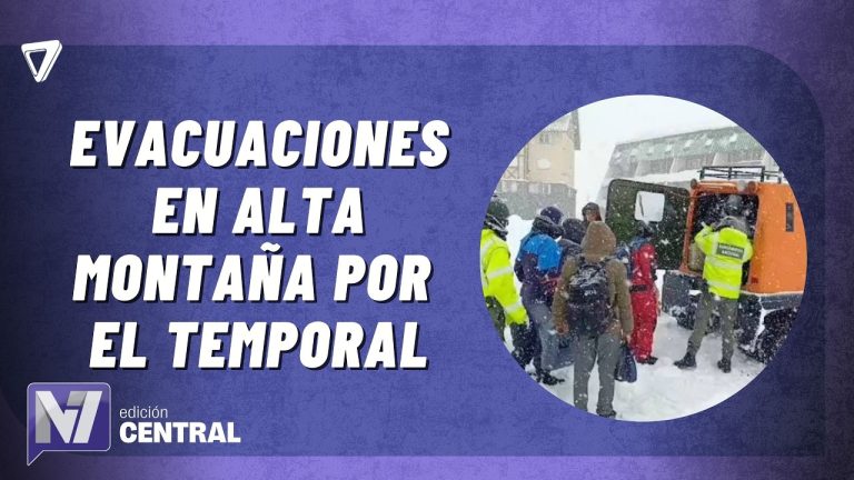 Turistas evacuados de puente del inca debido a fuerte nevada en mendoza