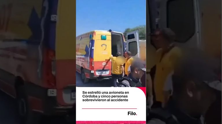 Accidente de avioneta en Córdoba deja a piloto y niño de 3 años en cuidados intensivos