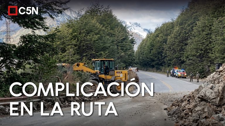 Deslizamiento de tierra en la ruta 40 interrumpe el tr&aacute;fico entre Bariloche y El Bols&oacute;n