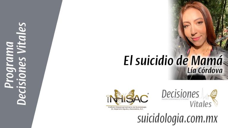 El mensaje de una hija a su madre para seguir adelante y enfrentar el tabú del suicidio