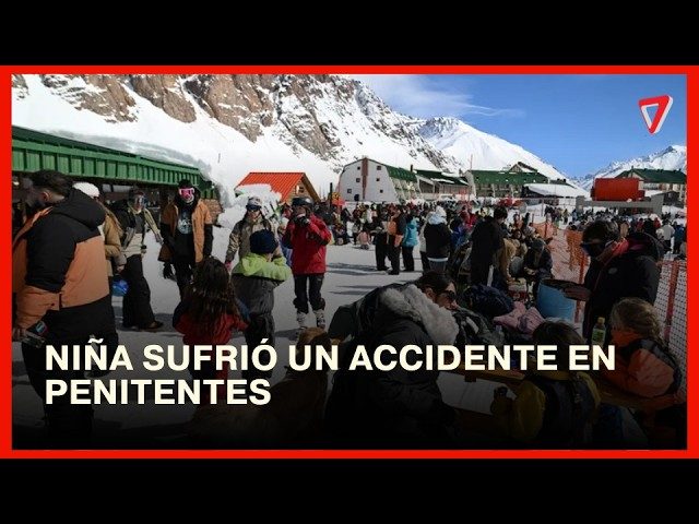 Joven sufre grave accidente esquiando en Penitentes y es rescatada en medio de temporal de nieve