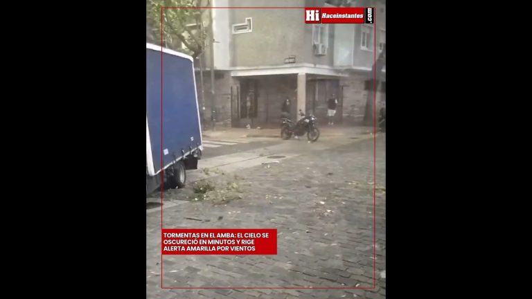 Aviso de tormentas en el AMBA y regiones de Buenos Aires, Santa Fe y Entre Ríos bajo alerta amarilla.