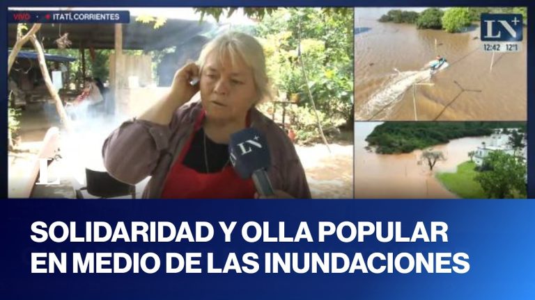 Ceci, líder comunitaria: gestiona un comedor y ahora asiste con viandas a los desplazados por las inundaciones en Corrientes