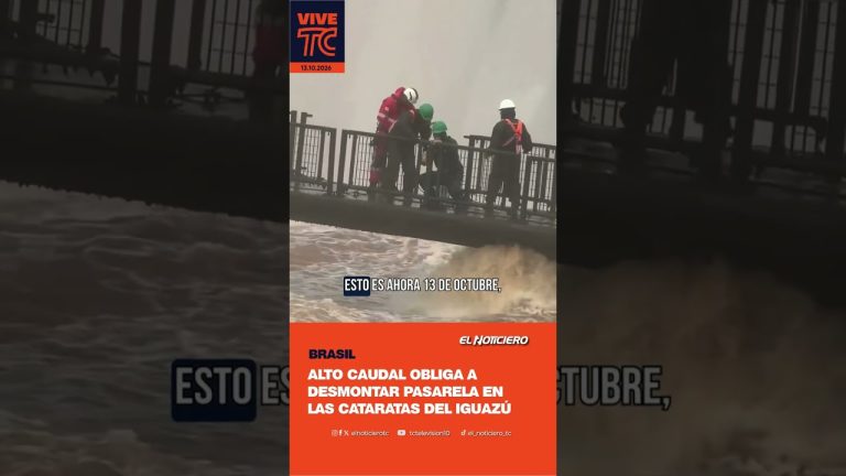 Cierran nuevamente las pasarelas de los Saltos del Iguazú por aumento del caudal del río