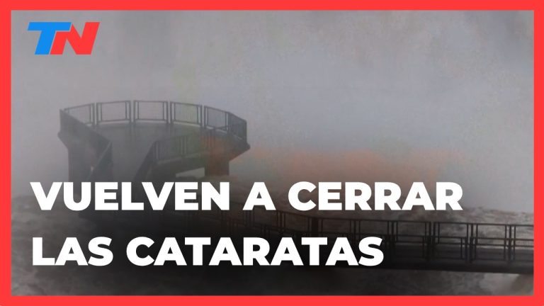 Cierre parcial en las cataratas debido a la crecida del r&iacute;o Iguaz&uacute;