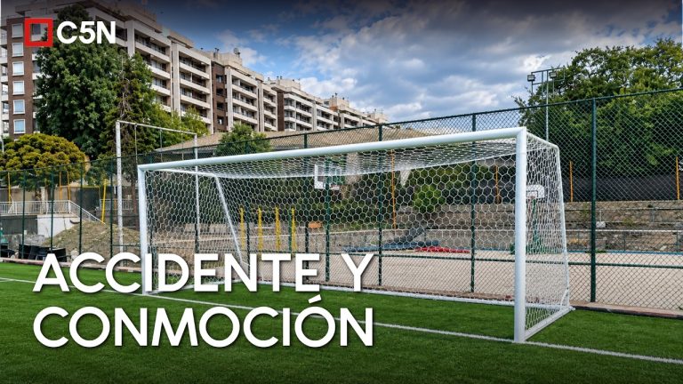 Niño de 12 años en estado crítico tras accidente con arco de fútbol en club deportivo