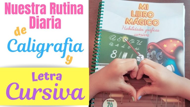 Nuevo libro ofrece ejercicios para que los niños mejoren su escritura en cursiva