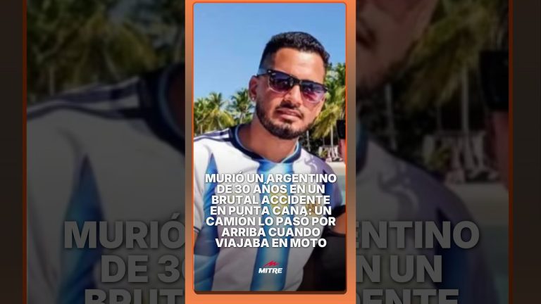 Trágico accidente en Punta Cana: moticiclista argentino fallece tras colisión con camión de construcción